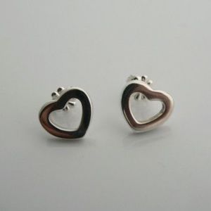 Tiffany & Co. Open Heart Stud Earrings